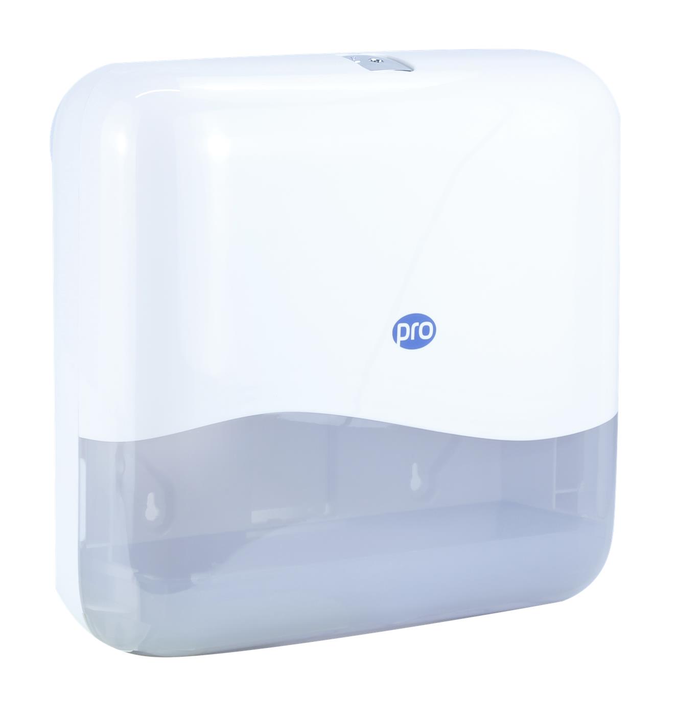 PRO Z & M Fold Hand Towel Dispenser White