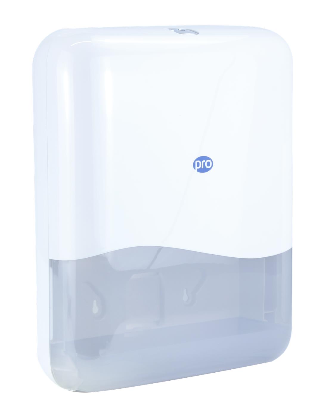 PRO Tall Z & M Fold Hand Towel Dispenser White