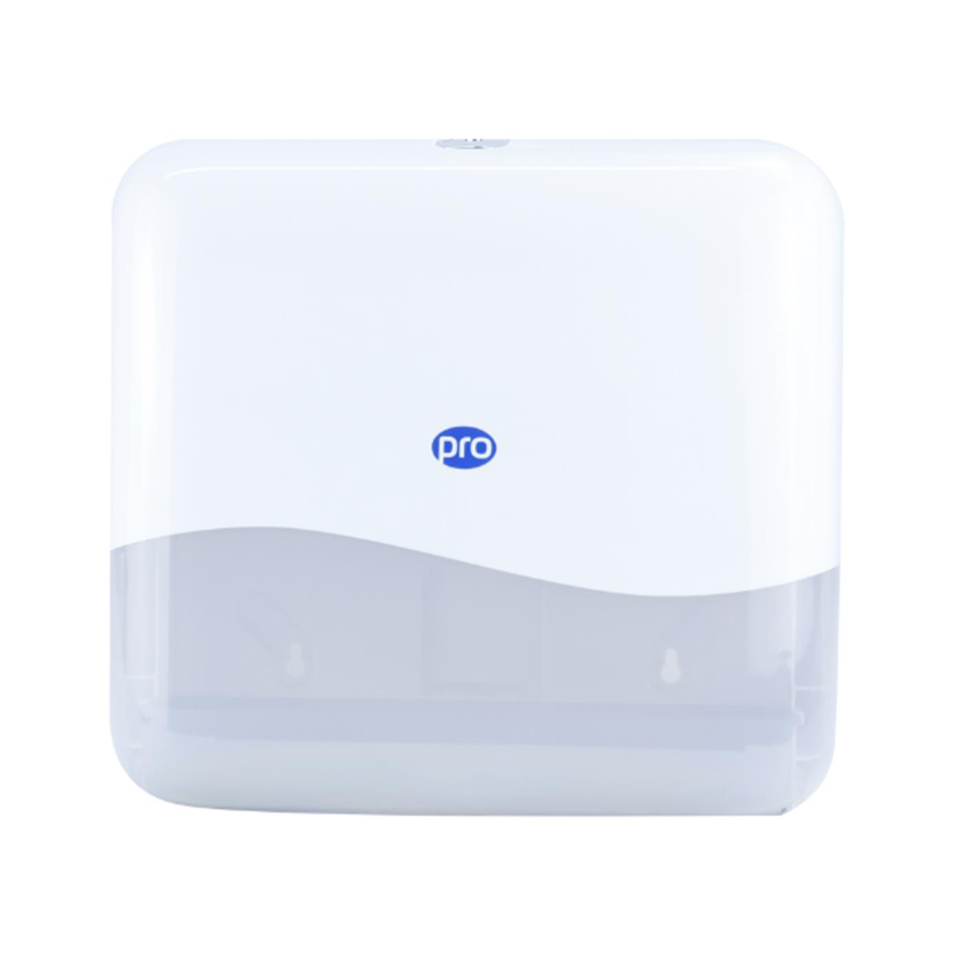 PRO Z & M Fold Hand Towel Dispenser White