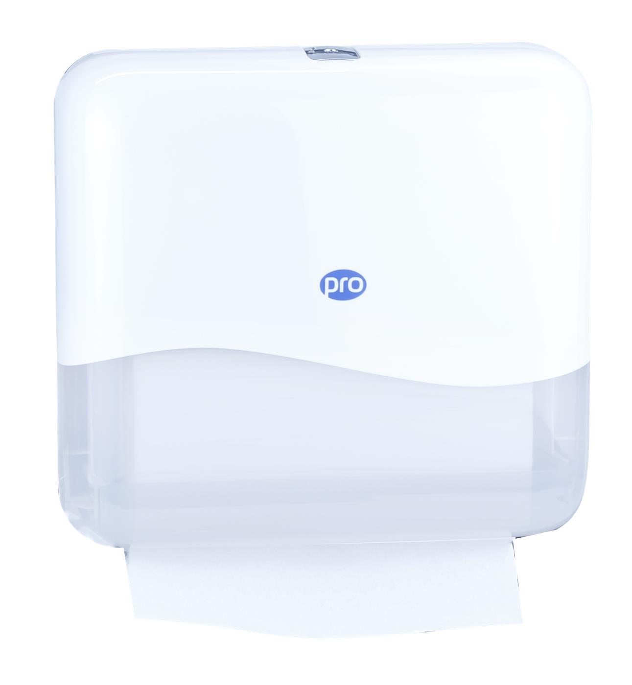 PRO Z & M Fold Hand Towel Dispenser White