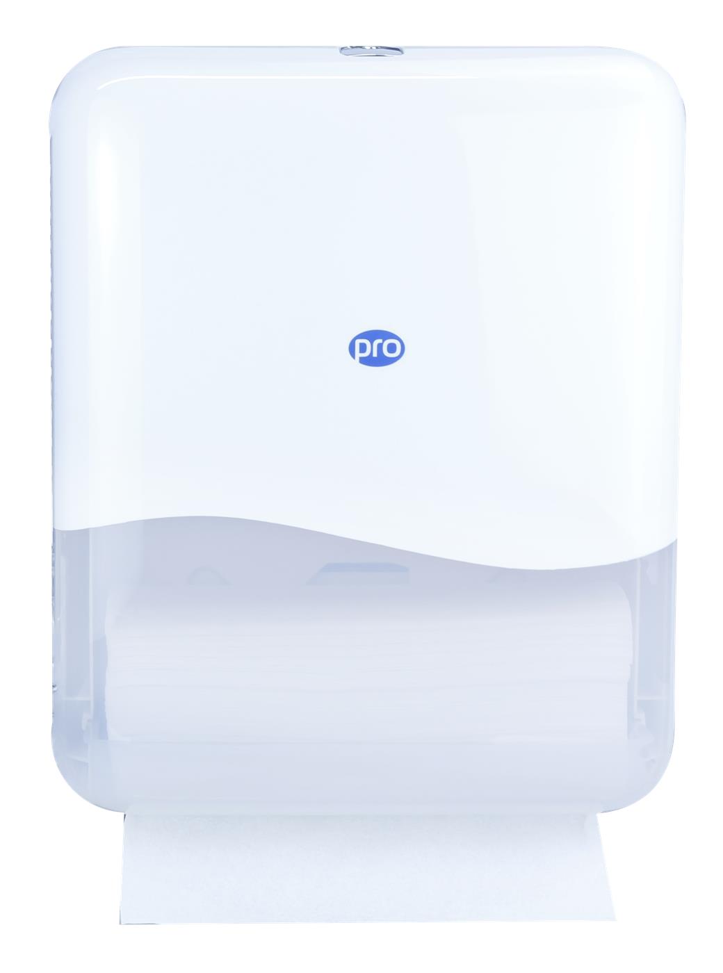 PRO Tall Z & M Fold Hand Towel Dispenser White
